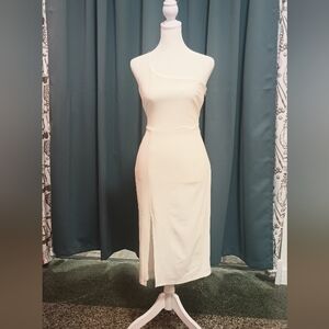 Chic One-Shoulder White Dress